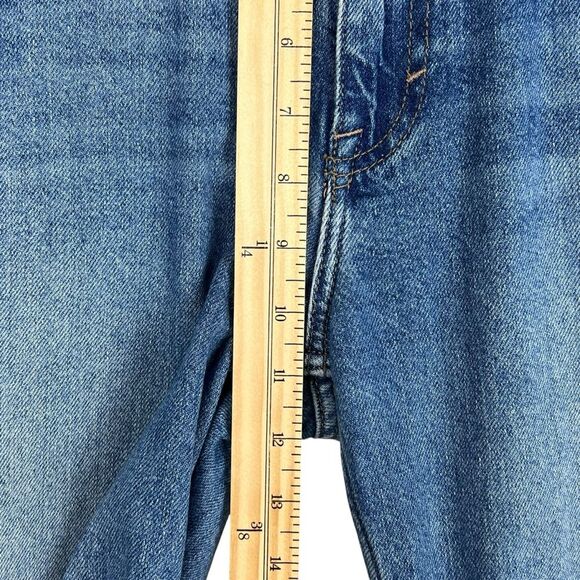 Free People Ava High Rise Bootcut Jeans Sz 27 Blue Retro Flare Boho Festival - Picture 13 of 14